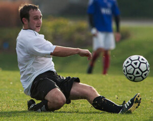 Soccer Player Slide Tackle